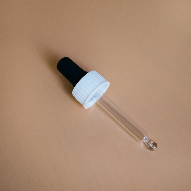 Pipette compte goutte en verre